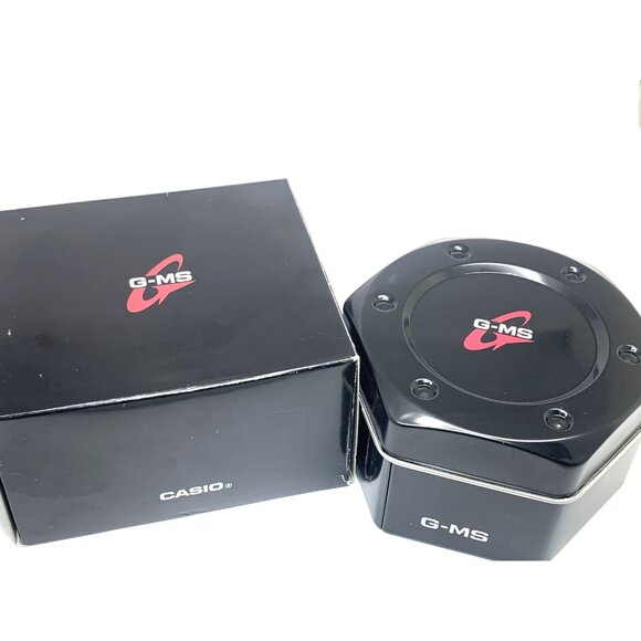 Casio Watch Box G-MS Presentation Black Cardboard Tin Display Gift Empty - Picture 1 of 7